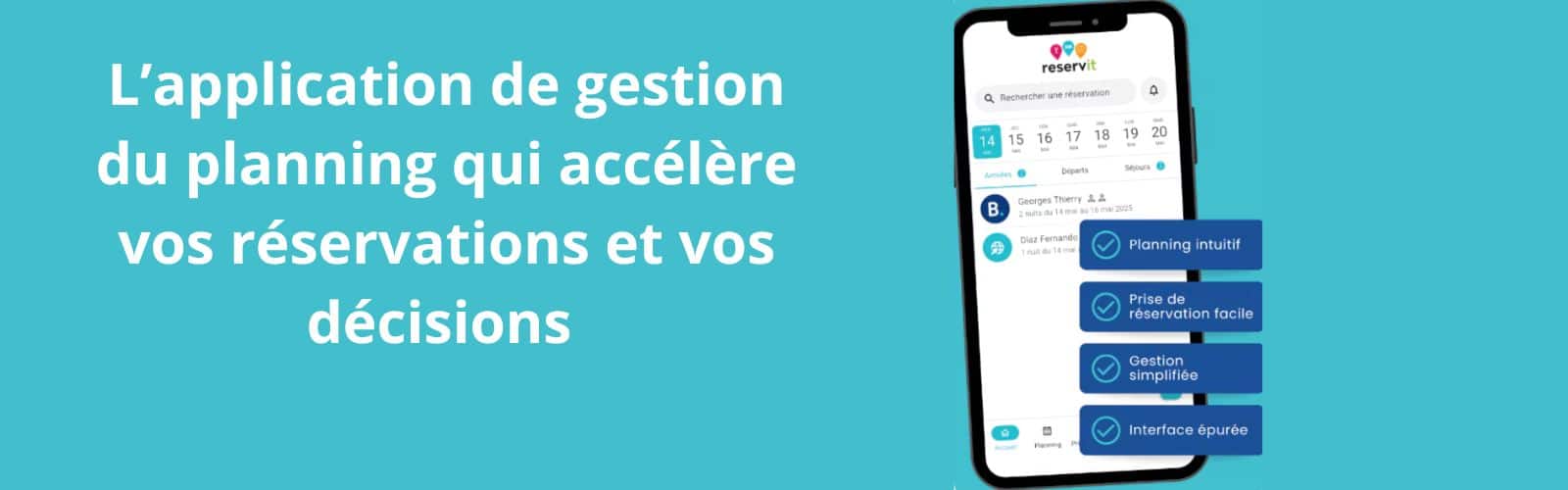 L’application de gestion du planning qui accélère vos réservations et vos décisions