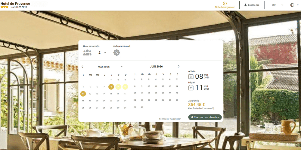 Calendrier de réservations